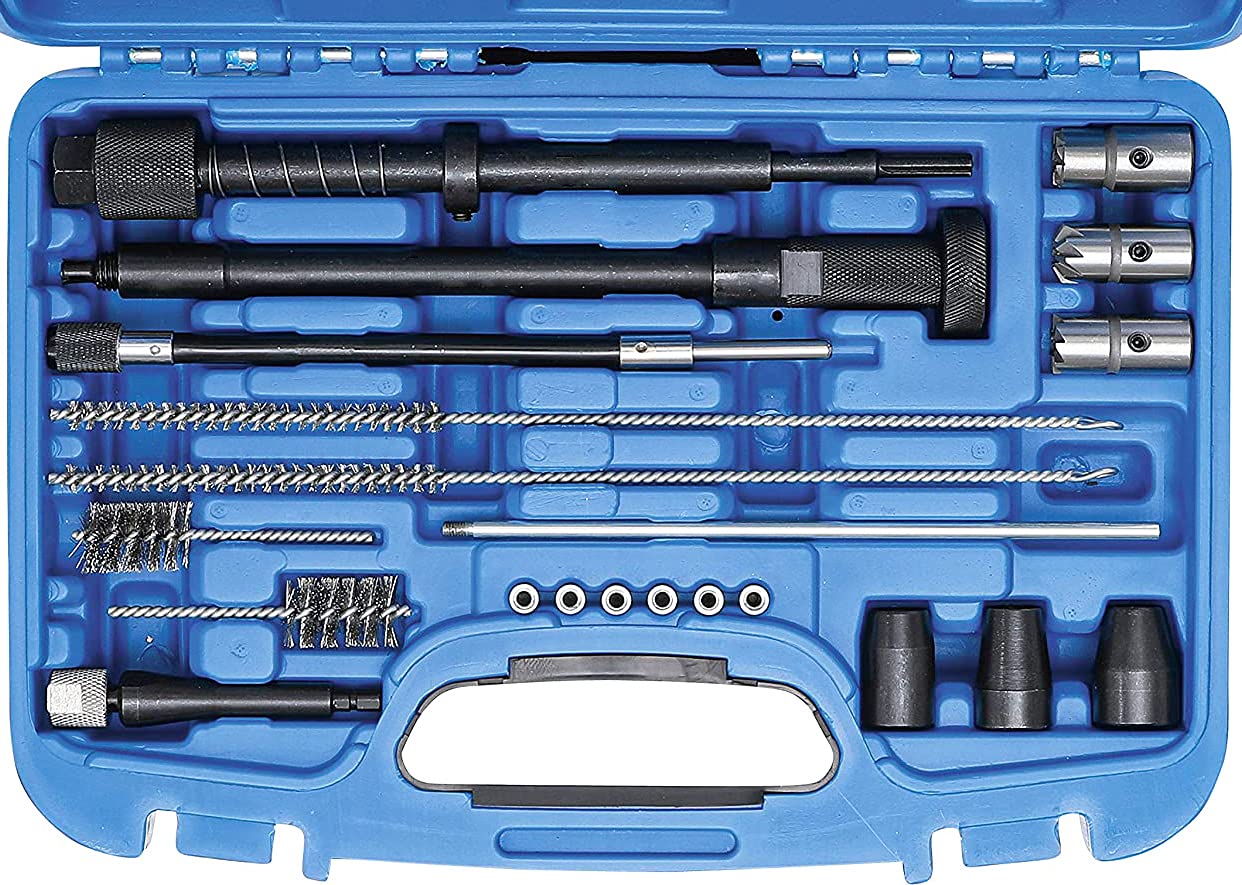 Kit Escariador Para Asiento De Inyectores Para Limpiar Y Descarbonizar Asientos De Inyectores, 21 Piezas