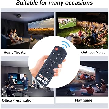 RETROSUN Replacement Remote Control Compatible with Polocsh P7 4K Mini Portable Projector, for KOGATA GC355 Projector, for AUBOR MENTECH P2, for WiMiUS P61 PRO, for XuanPad V18, for Goiaey GO2