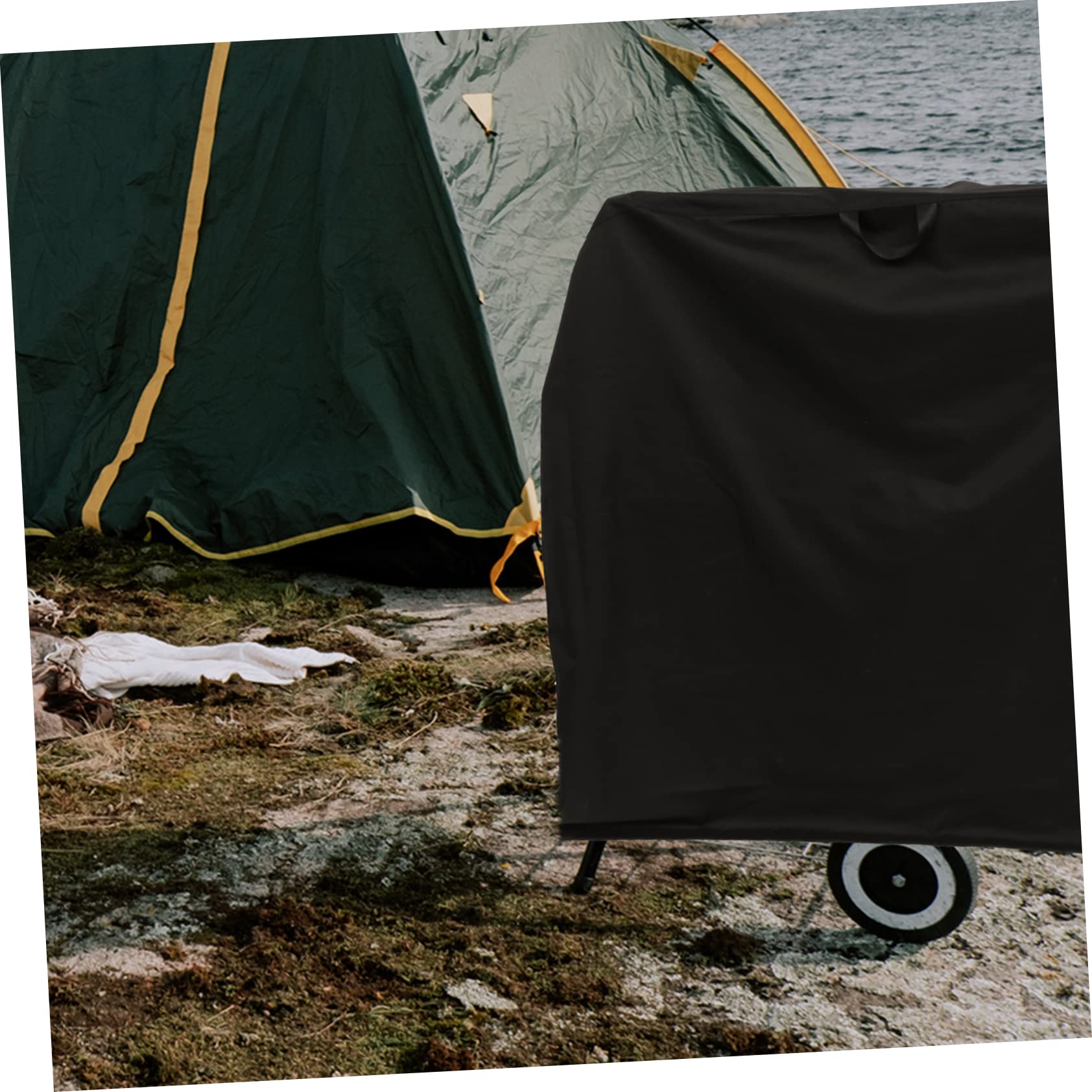 1 Pieza Funda Exterior para Barbacoa Oxford Protección BBQ Resistente al Desgarro Sol de Horno de Barbacoa de Accesorio de Camping y Jardín