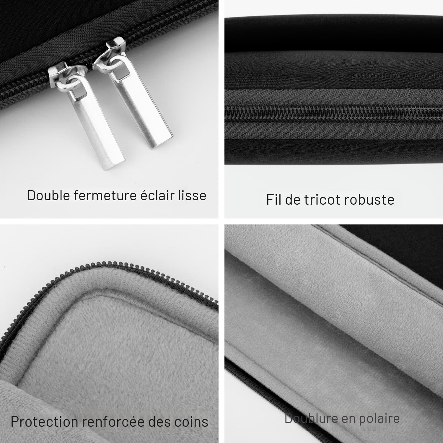 Housse pour Ordinateur Portable 17-17,3 Pouces Compatible HP Acer Lenovo ASUS Pochette Rembourrée