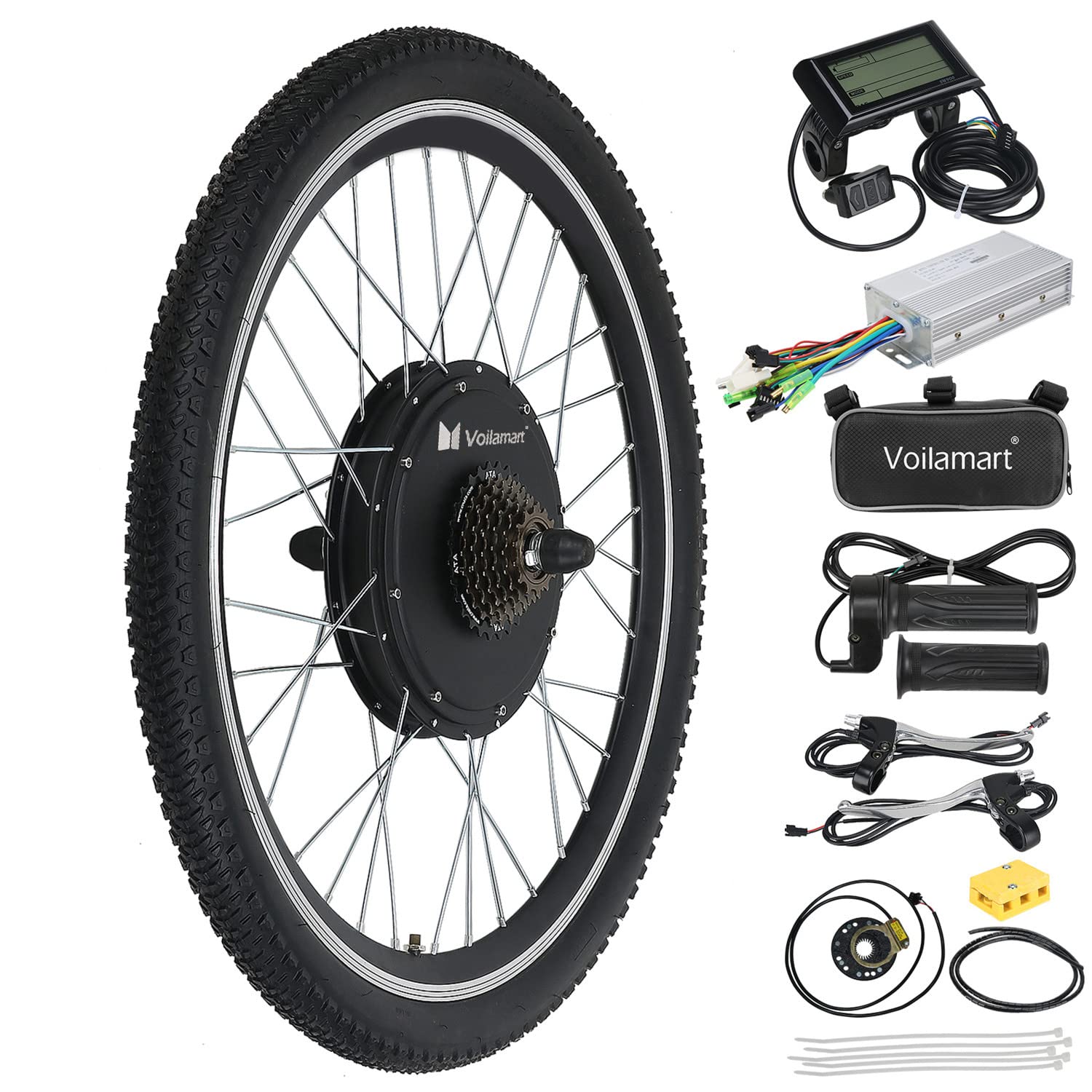 Buy Voilamart Electric Bike Conversion Kit 26" Rear Wheel 48V 1500W E