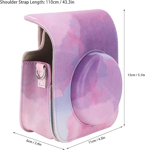 Miniatura 7 de Funda protectora para cámara pequeña Fujifilm Instax, funda para cámara instantánea con correa de hombro ajustable, bonita funda para cámara Mini