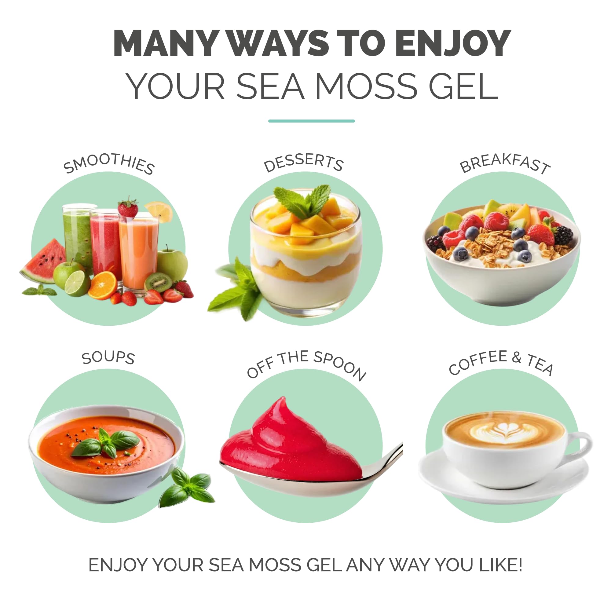 Wildcrafted Irish Sea Moss Gel | Made in USA | Rich in Vitamins & Minerals | Sea Moss Gel Raw | Nutritional Supplement | Raspberry (16 oz)