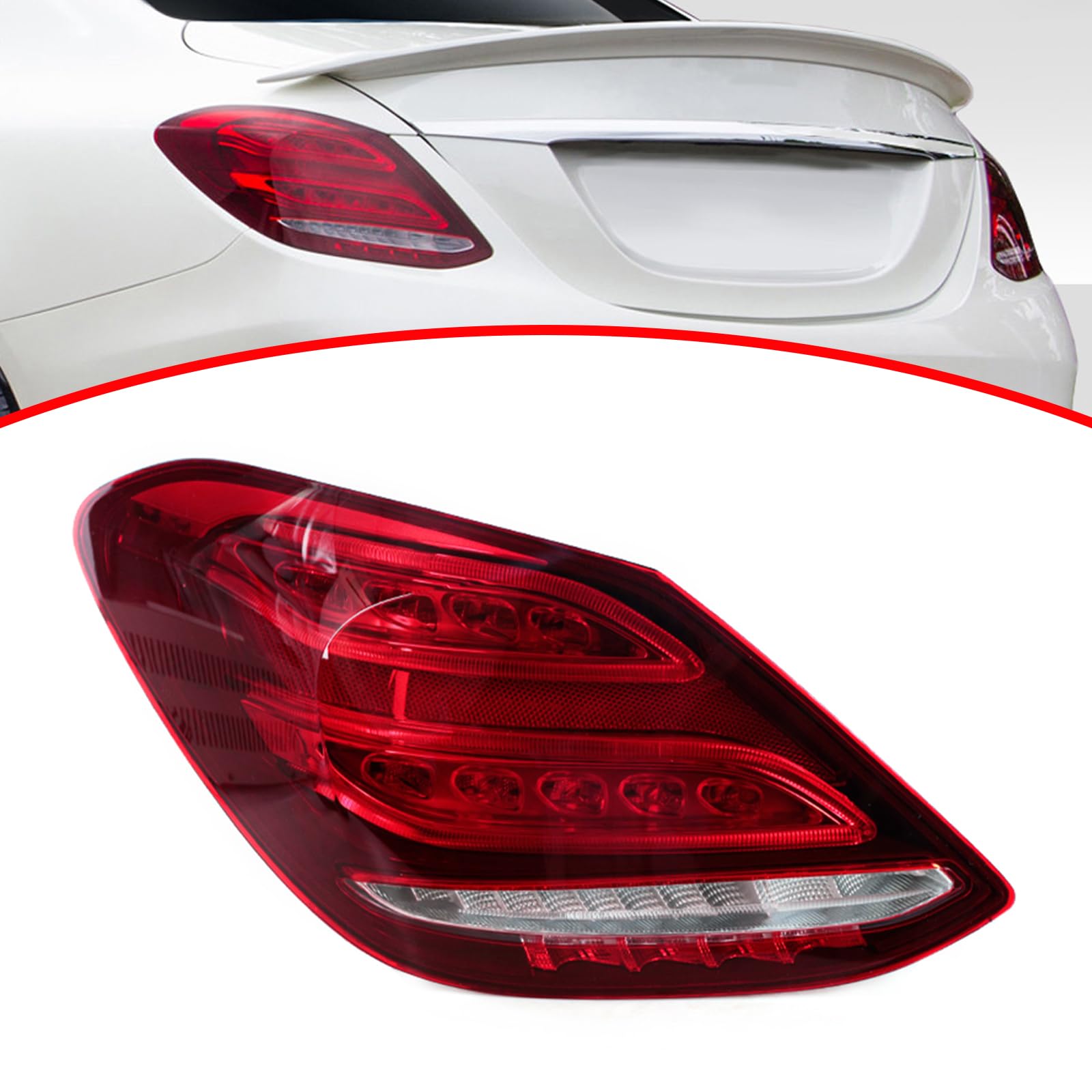 Amazon.com: JESYMBX Tail Light Assembly For Mercedes-Benz C-class