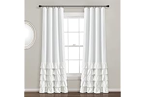 Lush Decor Allison Ruffle Blackout Curtain