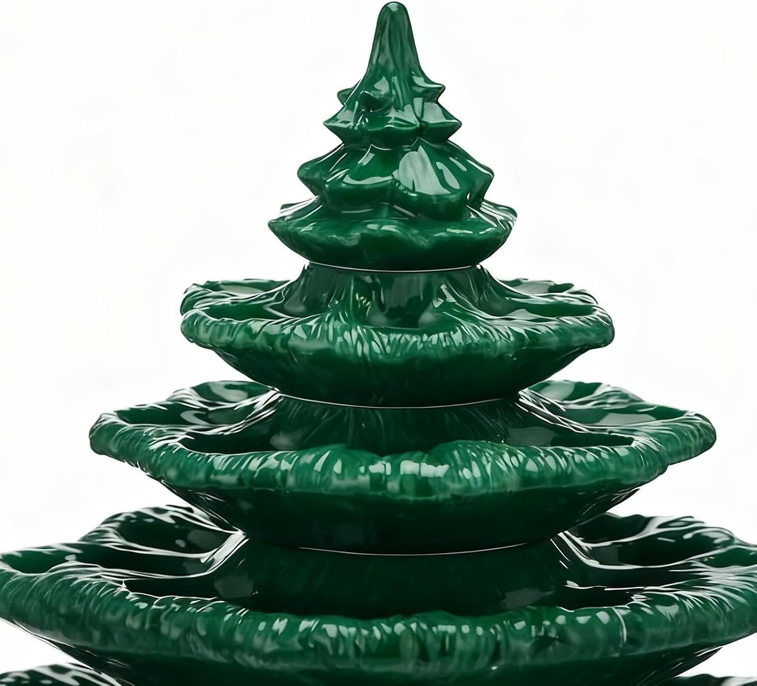 4 Tier Christmas Tree Deviled Egg Platters Trays - 24 Holes Holiday Deviled Egg Platter Reusable Serving Tray Holder For Thanksgiving Holiday Wedding pa-rty