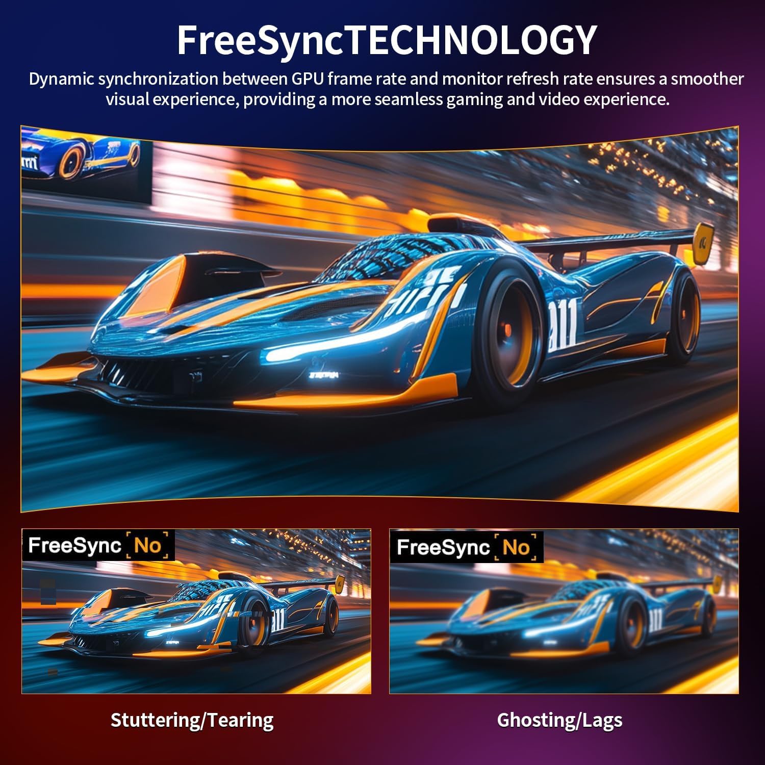 CRUA 27'' Curved Gaming-Monitor, FHD 1080p