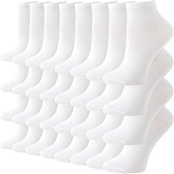 JOYNEE 8/16 Pairs Womens Ankle Socks Lightweight Breathable Low Cut Casual Socks,Sock Size9-11