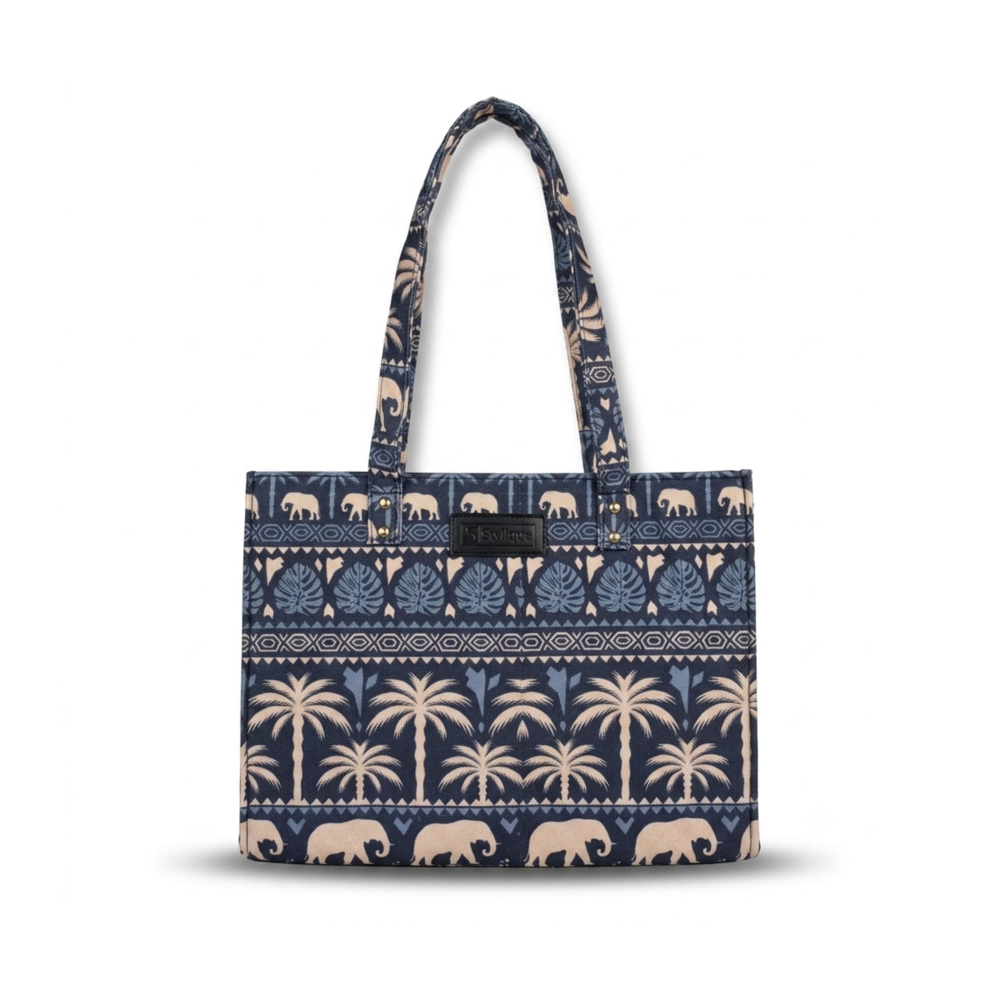 Premium Printed Jute Tote Bag for Women | Eco-Friendly Reusable Shoulder Handbag with Inner Pockets | Large Capacity Office, College & Shopping Bag-image-43