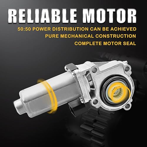 Miniatura 4 de Fexhull Motor de actuador de cambio de caja de transferencia 4WD 600-932 con sensor apto para BMW X3 X5 (E53, E70, E71, E83) Reemplazo # 27107541782