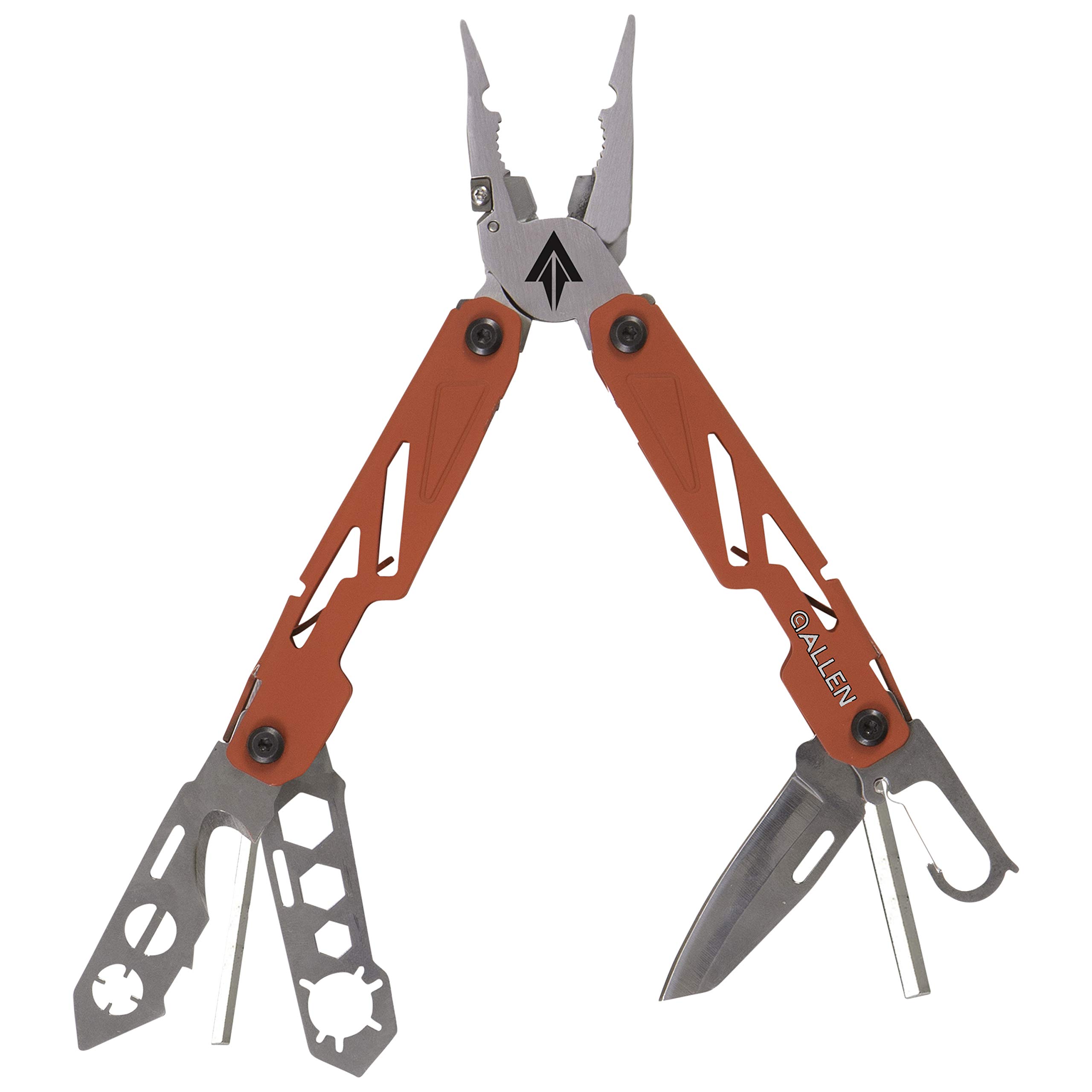 Archery Multitool - Plies, Wrench, Wire Cutter, Nocking Poing, Broadhead Wrench, Vane Stripper, etc.