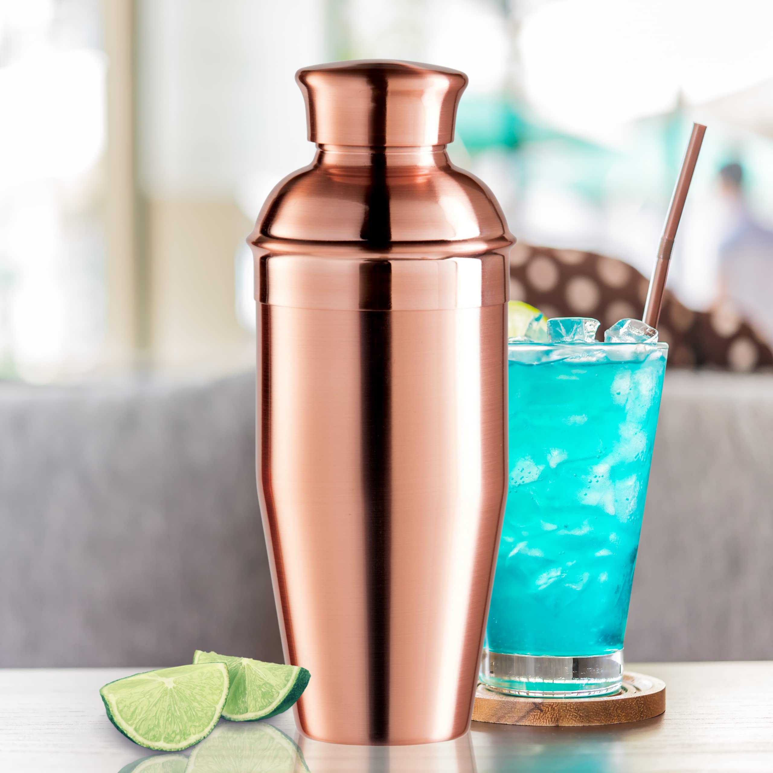 Oggi Plated Mirror Finish Stainless Steel Cocktail Shaker  display picture 1