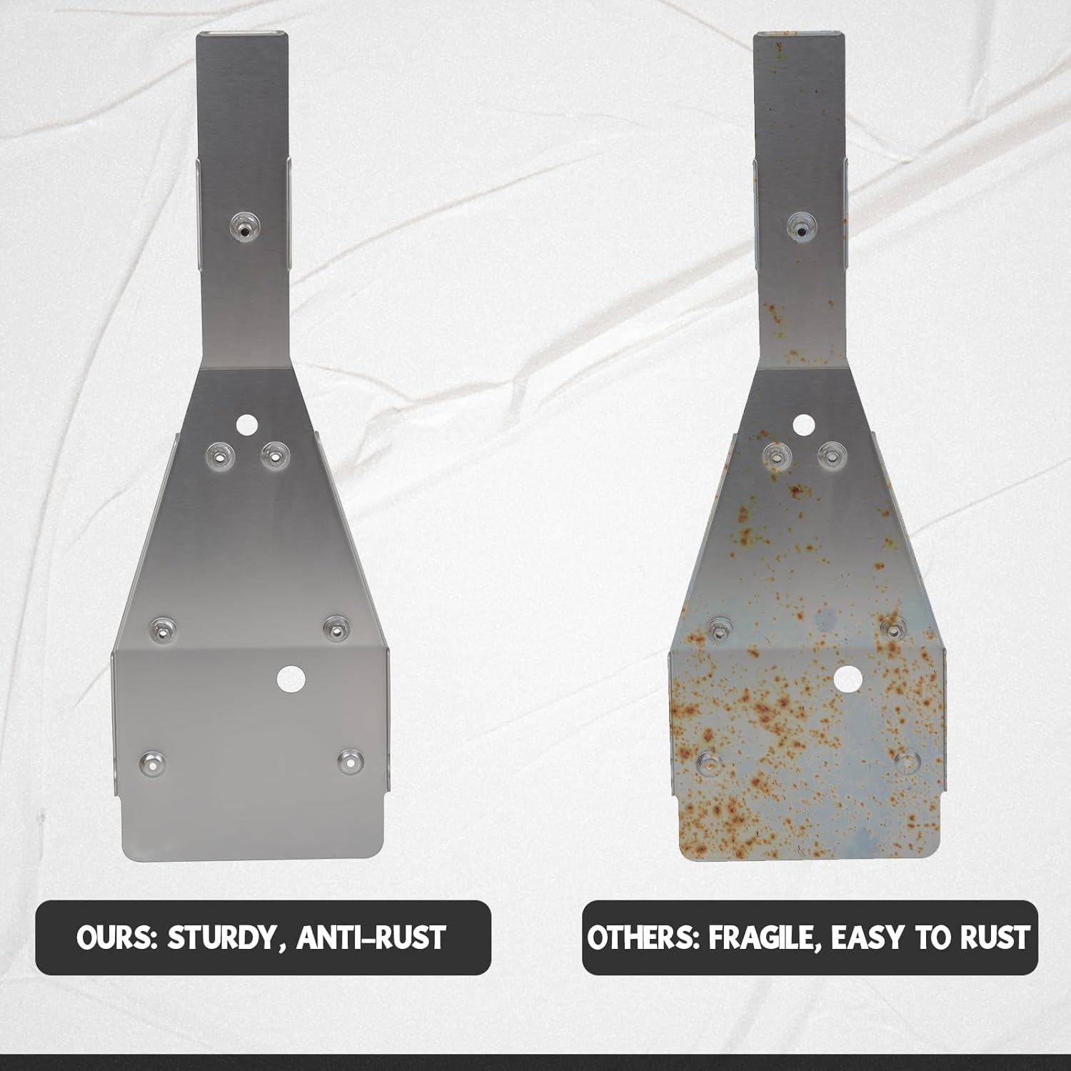 KUAFU Full Chassis Glide & Swing Arm Skid Plate Gaurd Combo Compatible with Yamaha Raptor 700 700R 2006-2020 ATV