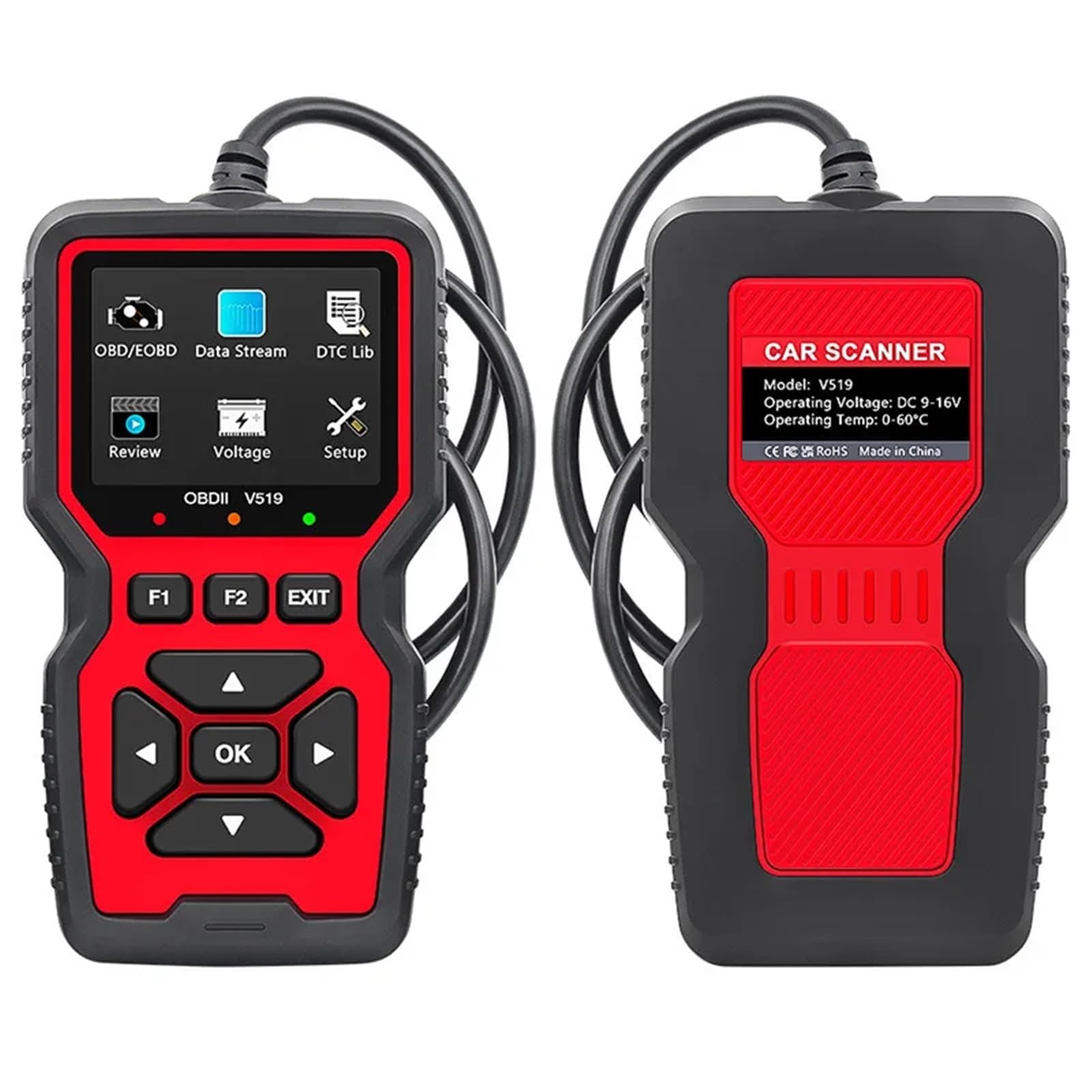 Lettore di Codici automobilistici Strumento diagnostico OBDII Tester for Auto Rilevatore guasti al Motore Controllo Automatico for
