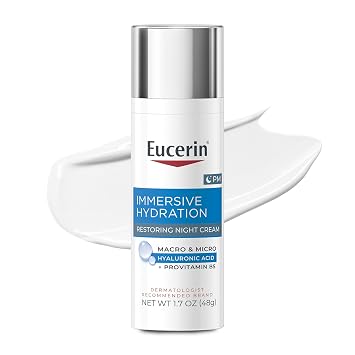 Eucerin Face Immersive Hydration Restoring Night Cream for Face 1.7 OZ