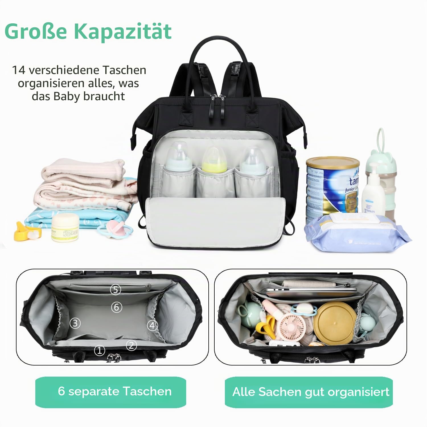 LORADI Damen Wickelrucksack