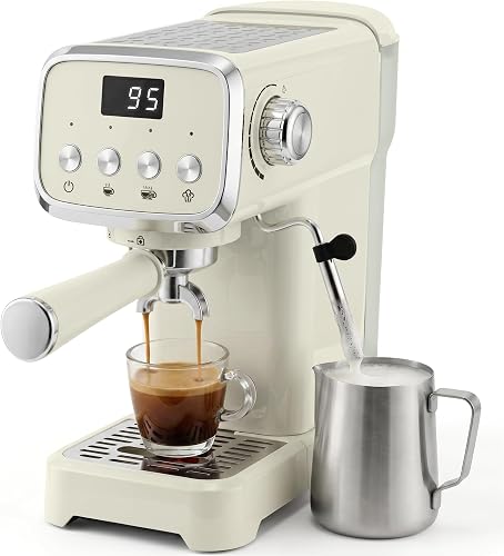 Machine à Expresso avec Buse Vapeur à Mousse de Lait 20Ba HOMCOM