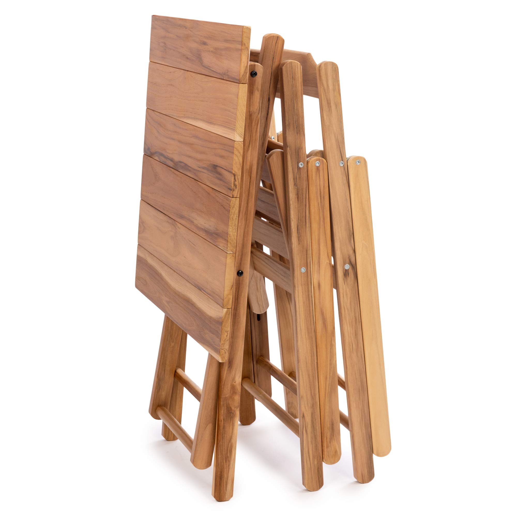 Dawsons Living Wooden Bistro Set Premium Quality Teak Weatherproof