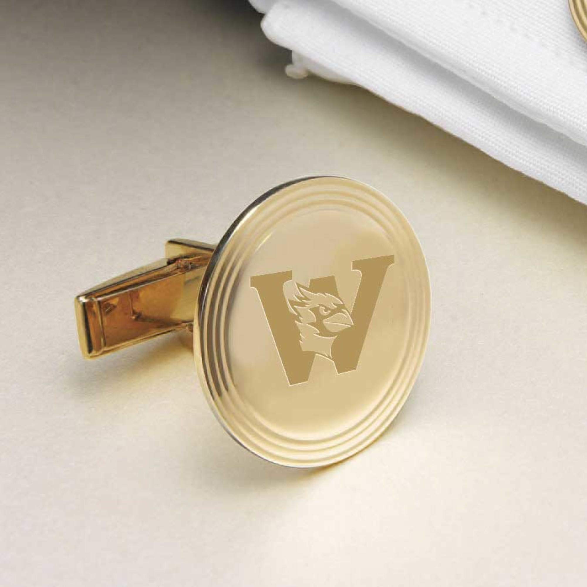 M. LA HART Wesleyan 18K Gold Cufflinks