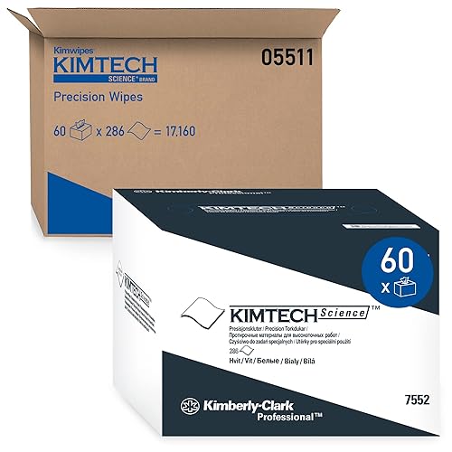 Kimtech Science Precision Wipes 05511 limpiaparabrisas de pañuelos blancos 1 capa 60 cajas emergentesfunda 280 toallitas  caja 16800  funda