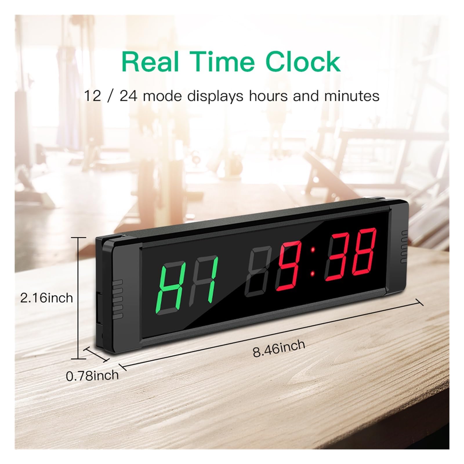 Timer palestra, Timer progmabili Cronometro da palestra Intervallo di fitness a parete 1 '' Grande casa