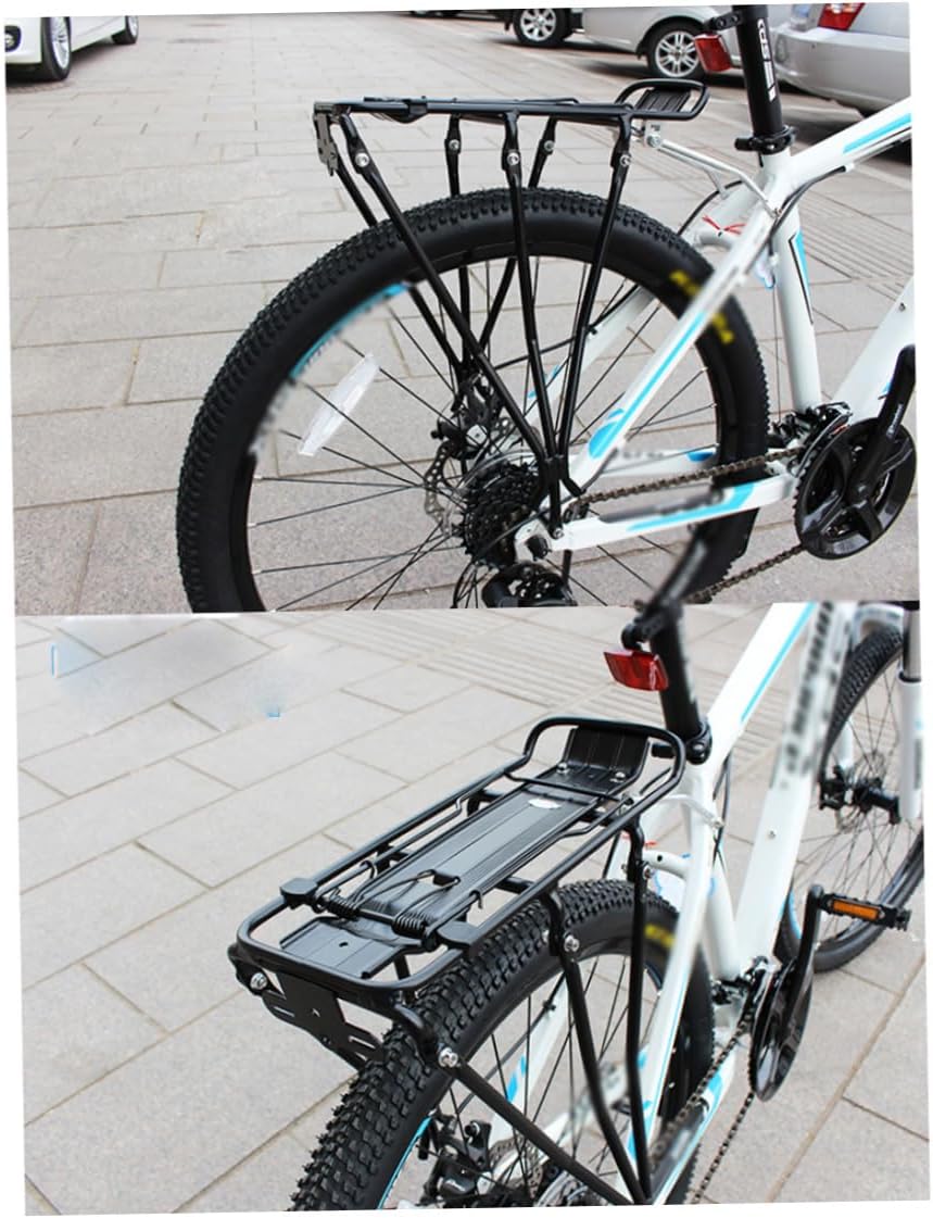 Bicycle Cargo Rack, Rear Bike Rack Bolt on Bicycle Carrier Rack Aluminum Alloy Bicycle Back Stand Waterproof Mountain Bike Cargo Rack Bike Rear Shelf Bicycle Supplies
