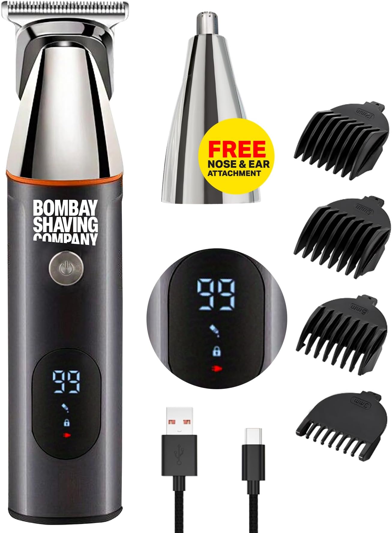 Bombay Shaving Company Premium Multi Grooming Trimmer for Men and Beard Pen Combo