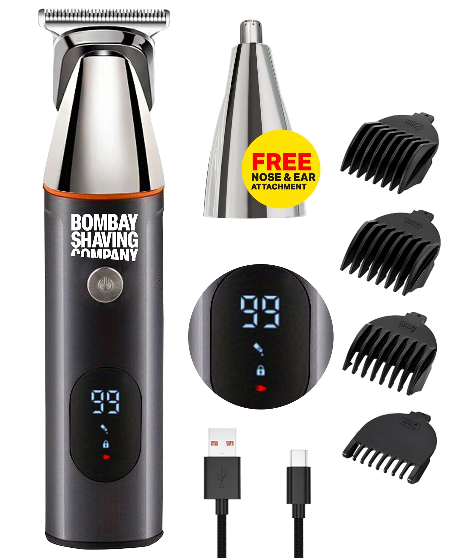 Bombay Shaving Company Premium Multi Grooming Trimmer for Men and Beard Pen Combo