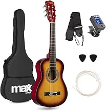 MAX SoloArt Acoustic Guitar for Kids Ages 3+ with Gig Bag, Pick, Strap and String Accessories, 3 Year Old Kids Guitar