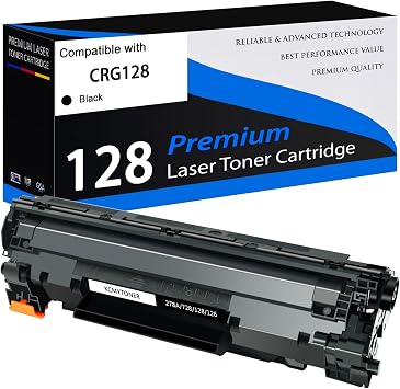 Compatible Toner Cartridge Replacement for Canon 128 CRG128 3500B001AA for ImageCLASS MF4890DW MF4770N MF4570DN D550 D530 L190 L100 Printer 1 Black