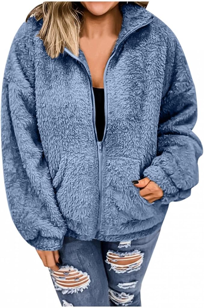 Plush Fleece Softshell Jacket Cardigan 