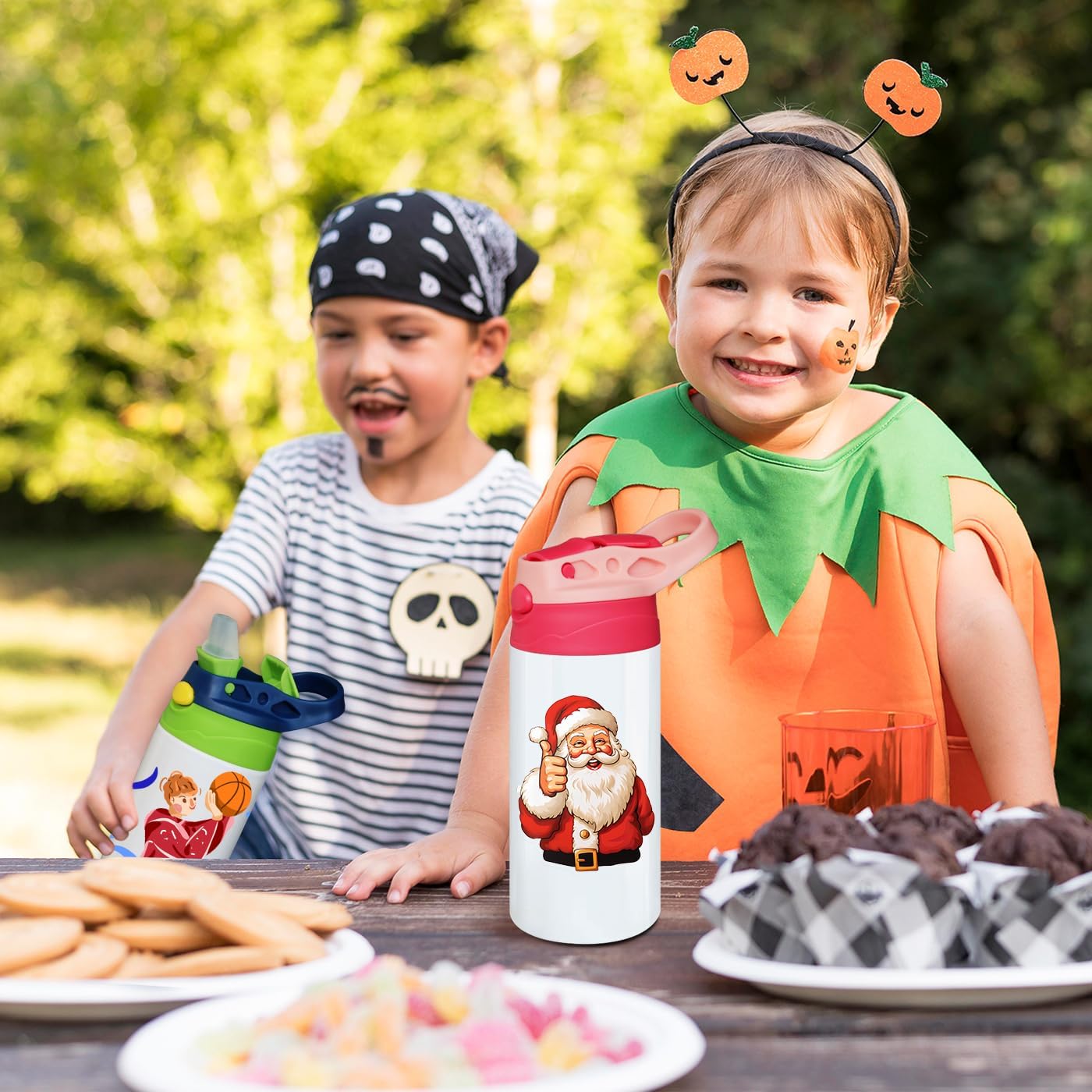 6 PACK Kids Sublimation Tumblers, 12oz Blank Sippy Cups, Stainless Steel Sublimation Water Bottle Blanks for DIY Heat Press Print Crafting Gift (6pack) - Image 6