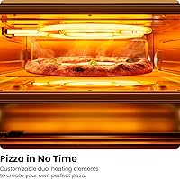 Vista 7 de CHEFMAN Indoor Pizza Oven - Makes 12 Inch Pizzas in Minutes, Heats up to 800°F - Countertop Electric Maker with 5 Touchscreen Presets, Pizza Stone