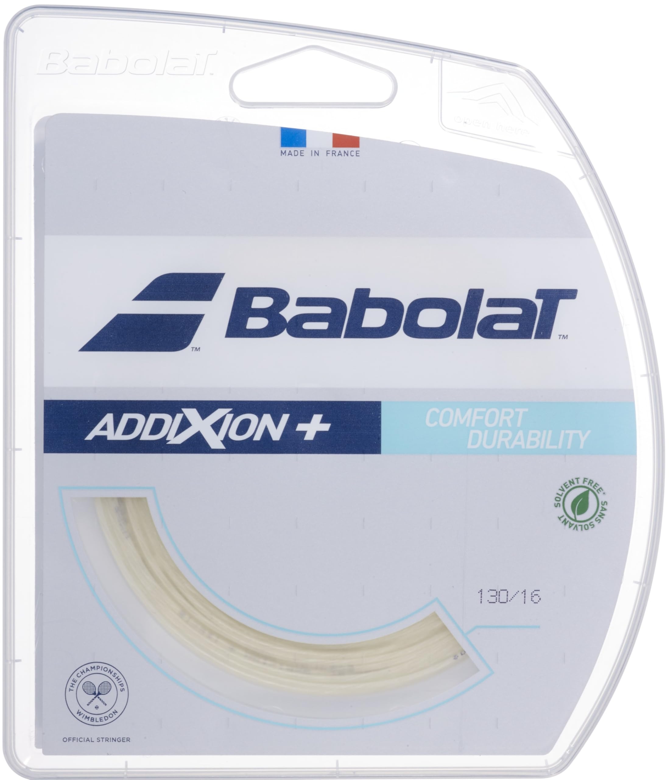 Babolat Addixion+ Natural Color Tennis String Set in Multipacks (1-2-4-6-8-Packs)