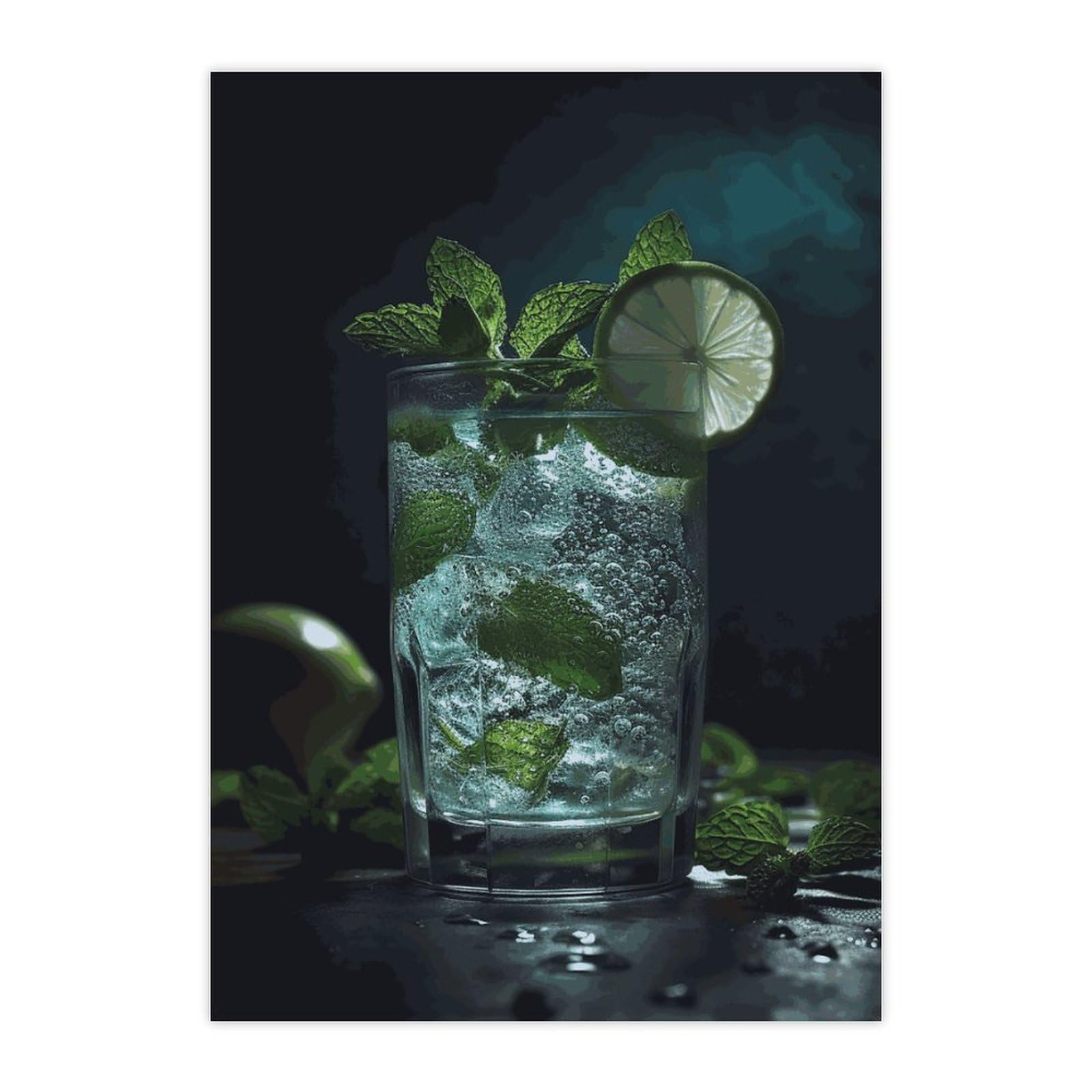 Autocollants mignons Mojito stickers imperméables amusants pour bouteille d'eau