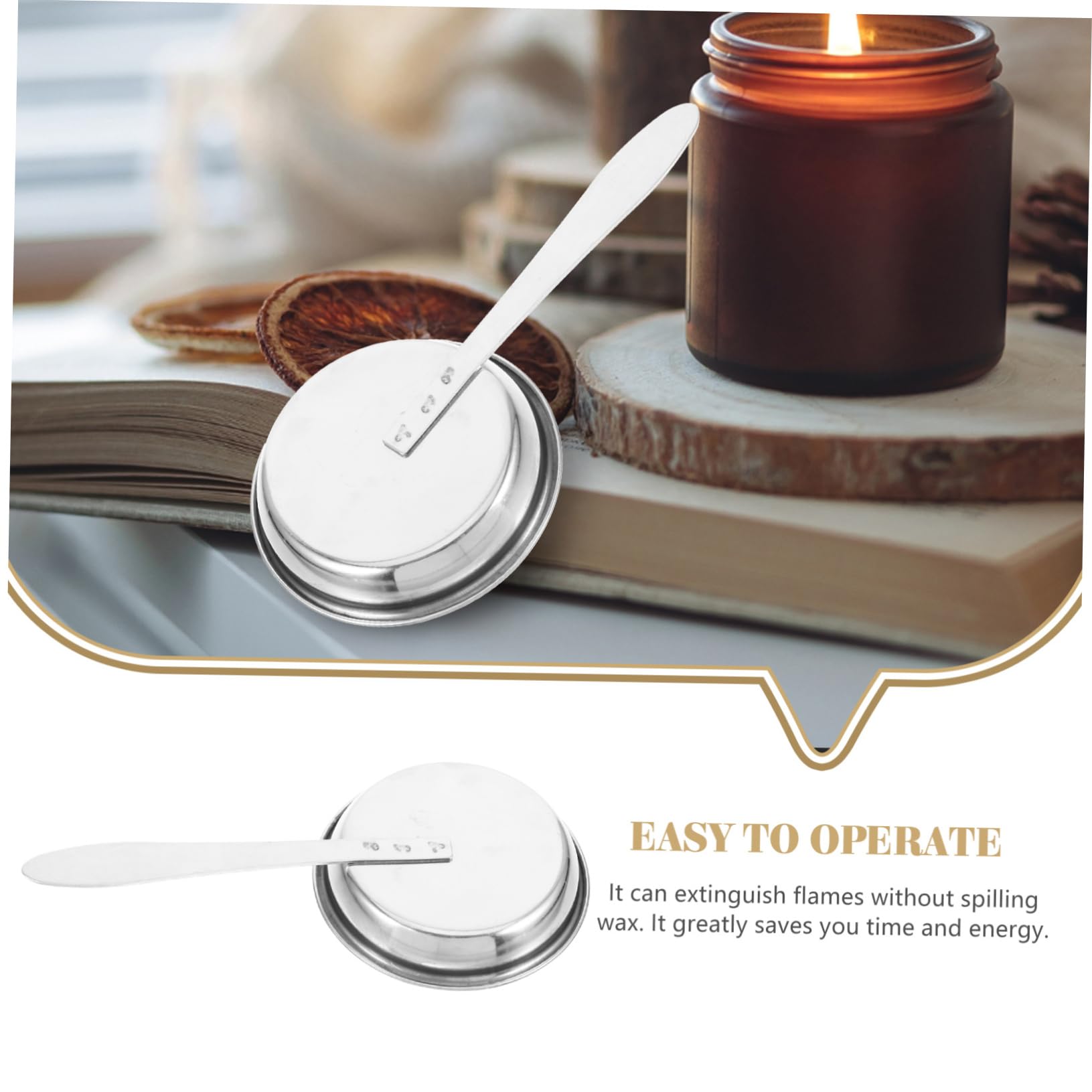 WOFASHPURET Candle Extinguisher Candle Supplies Candle Snuffer Metal Wick Flame Snuffer Flame Snuffer Tool Candle Snuffer with Long Handle Candle Put Out Flame Tool Candle Tools Candle Stopper