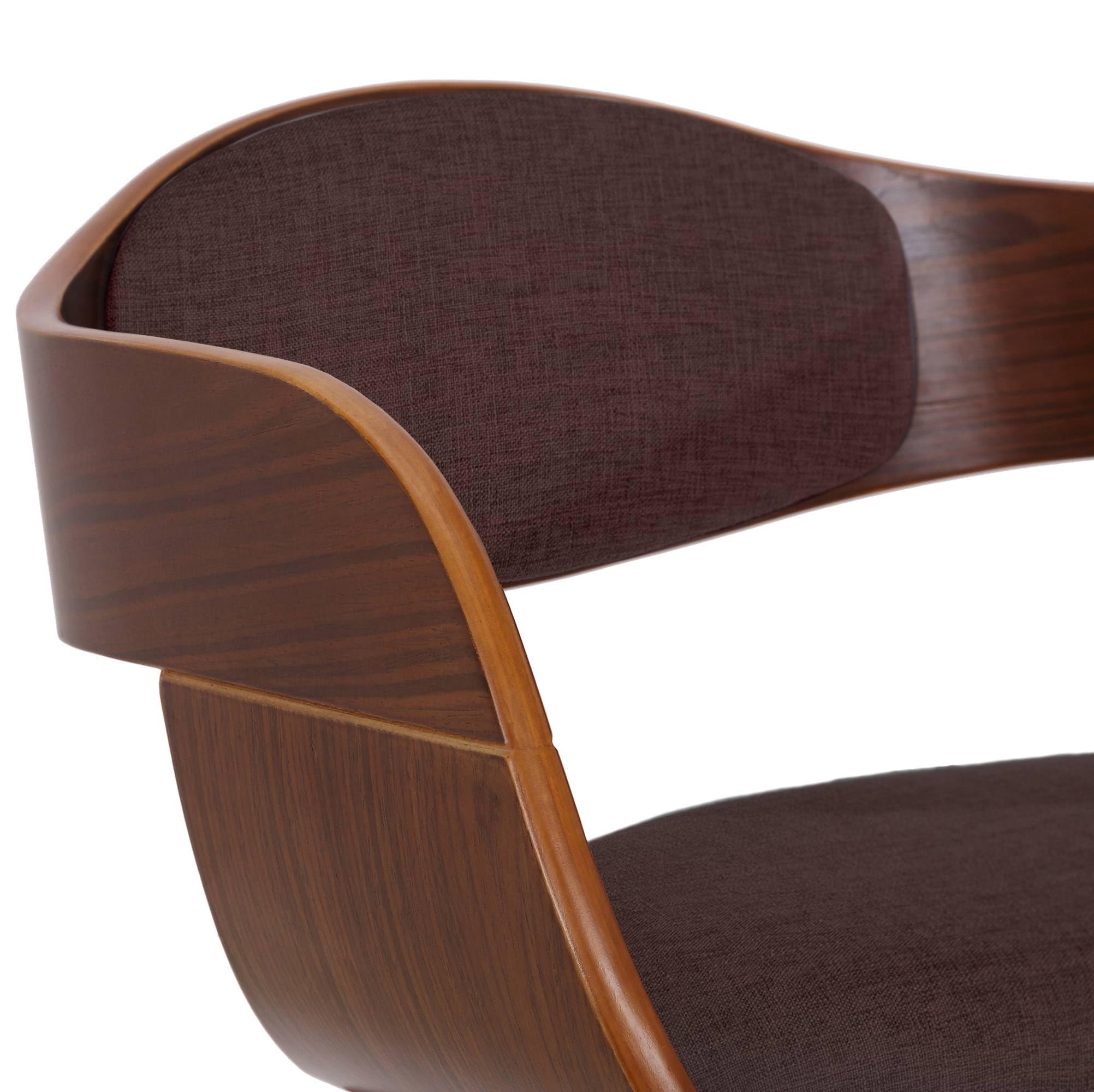 CLP Esszimmerstuhl ergonomisch Kingston,Lehnstuhl mit umlaufender Rückenlehne, Holzgestell belastbar bis 150 kg, Farbe:walnuss/braun