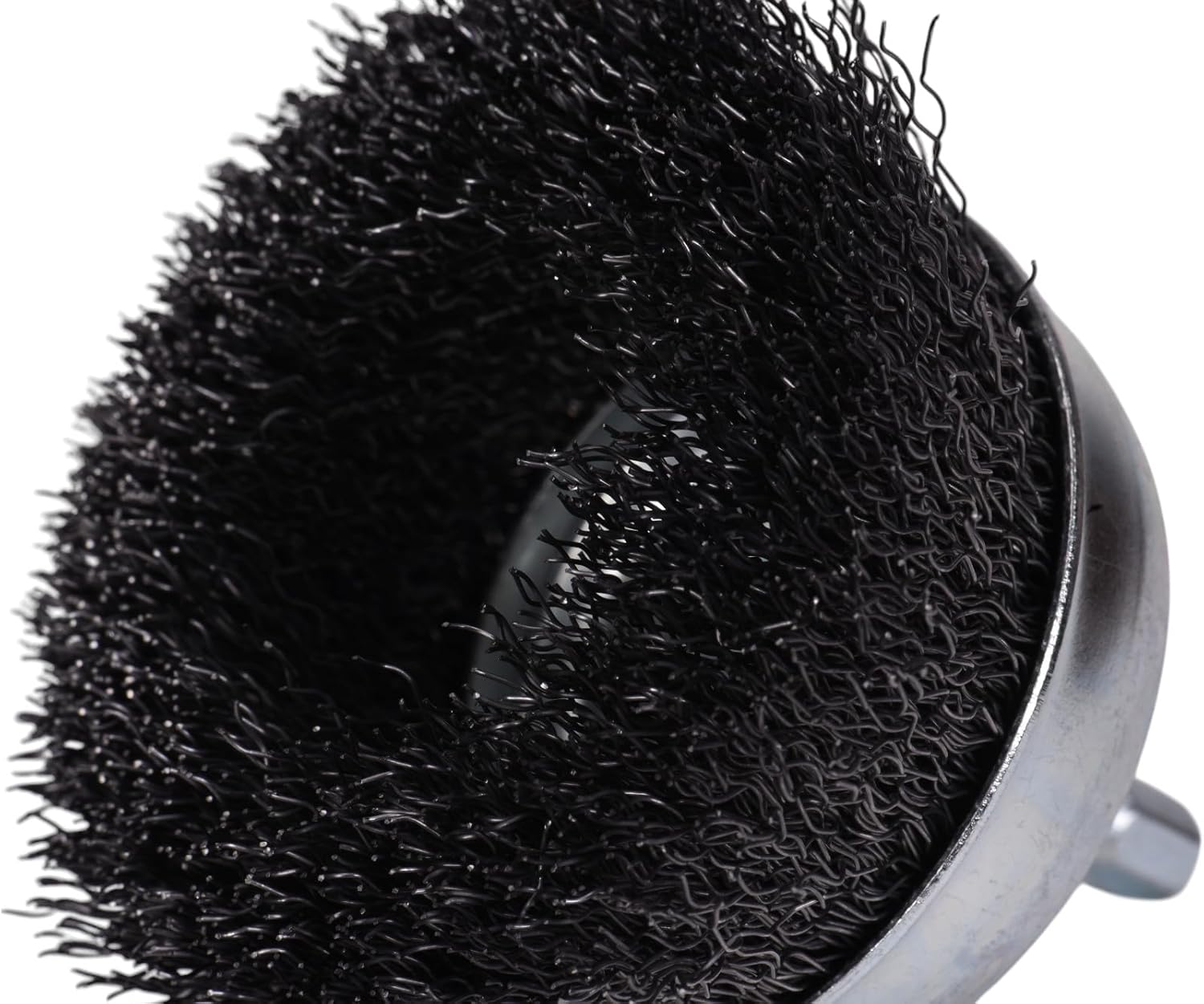 Century Drill & Tool 76221 Coarse Crimped Cup Wire Brush, 2-3/4" – Removes Rust, Paint, Weld Spatter, Cleans Pipes & Fittings, Heat-Treated Steel, Quick-Change Shank