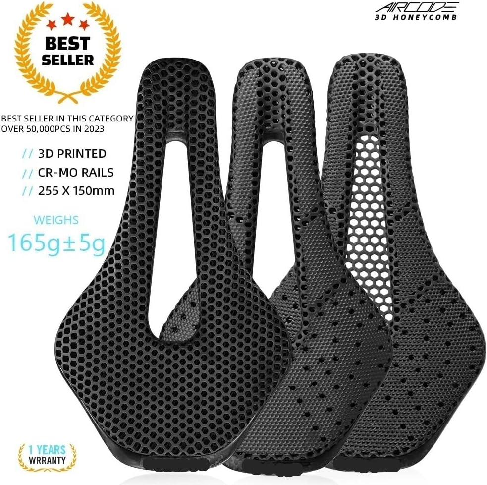 Full Carbon Saddle 3D Printed Bicycle Saddle Ultralight Hollow Comfortable Breathable MTB/Road 150MM Bike Cycling Seat Part
