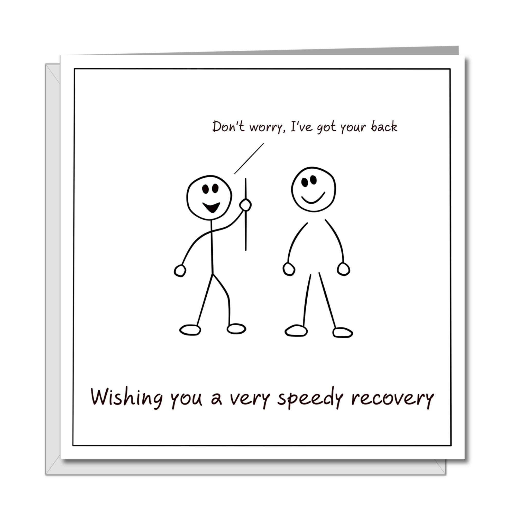 Buy Back Surgery/Operation Card - Get Well Soon Card, Fast Recovery ...