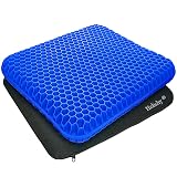 Egg Gel Seat Cushion, Breathable Gel Cushion Chair Pads with Non-Slip Cover for Home Office Car Wheelchair, Honeycomb Design Egg Seat Cushion As Seen On TV