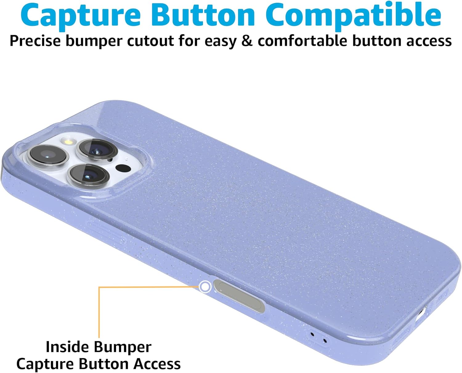 Casely iPhone 16 Pro Case | First Light | Periwinkle Pastel Shimmer | Compatible with MagSafe | Classic Ultra Slim Design