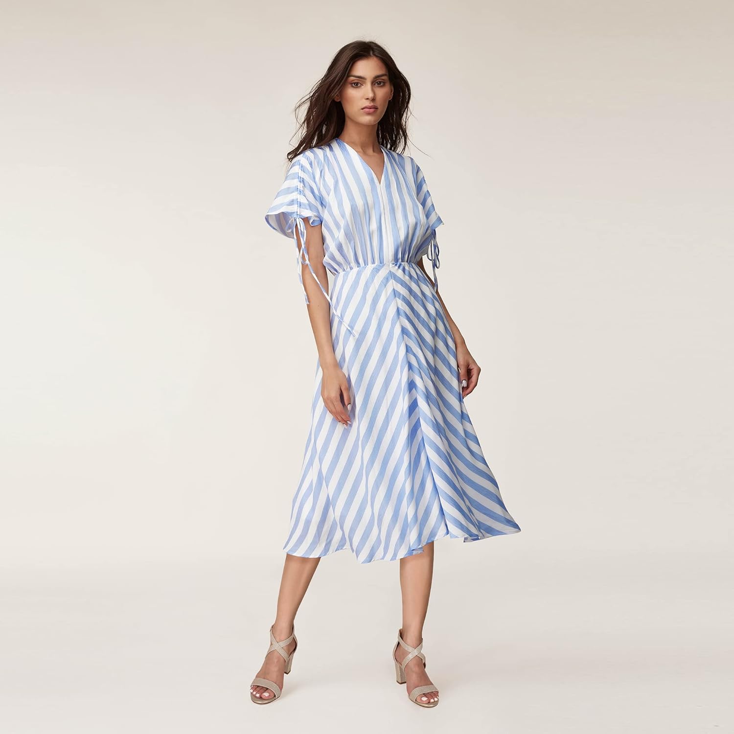 IDIFU Women's IN3 Grace Strappy Block Heels Sandals Comfy Open Toe Chunky Dress Wedding Shoes with Adjustable Cross Strap - Image 6