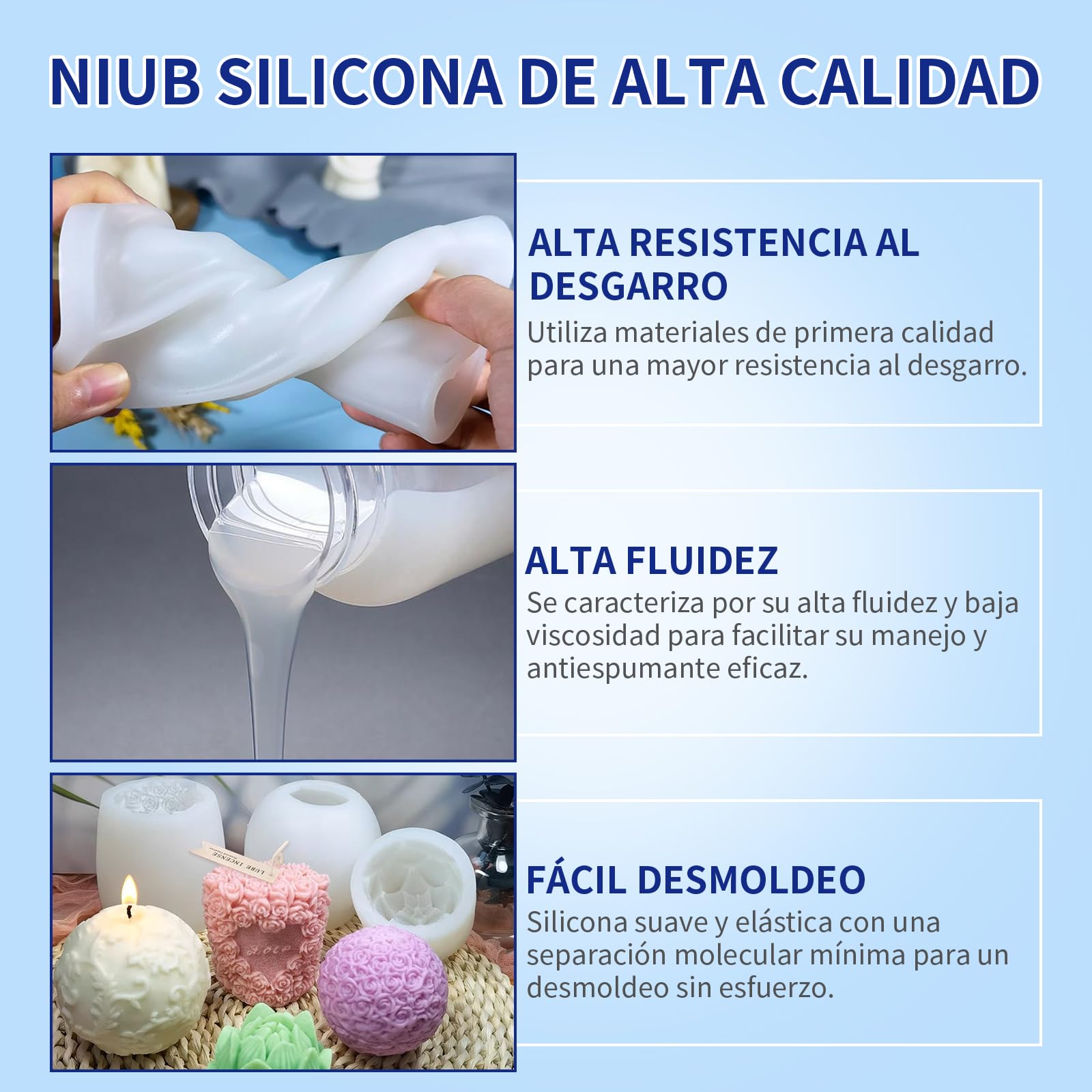 10A Silicona para Moldes, 2,3KG Silicona Liquida para Moldes, Silicone Mold Making Kit, Silicona para Moldes de Resina, Silicona para Hacer Moldes, Silicona para Moldes Flexible (Naranja)