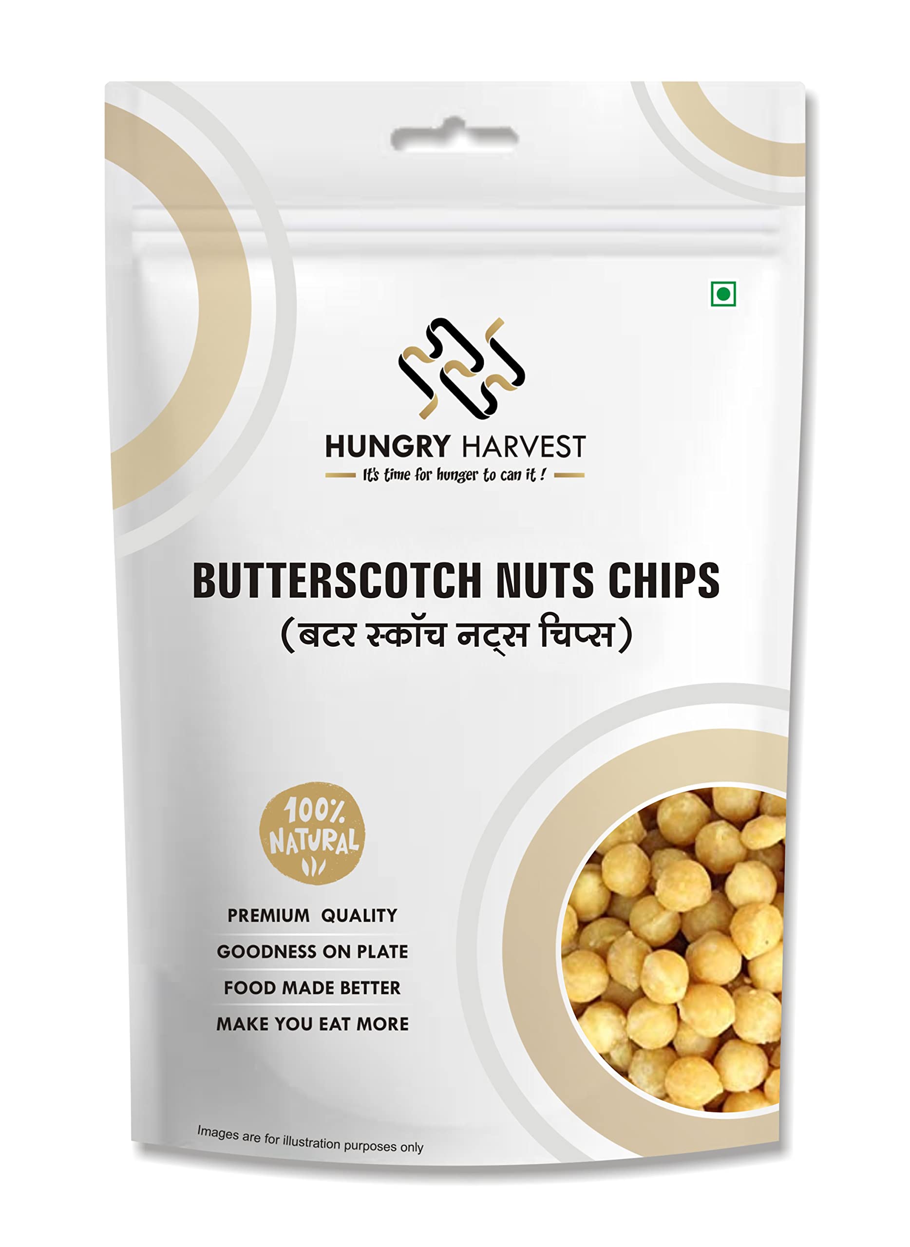 Hungry Harvest Butterscotch Nuts Butterscotch Chips Candy Bits 200 Gram