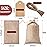 Homum 50 Pcs 4x6 Inch Burlap Gift Bags with Drawstring and Gift Tags, Linen Jewelry Pouches, Jute Bags for Christmas, DIY Craft