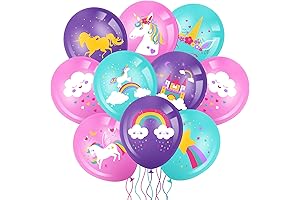 Aoriher 45 Pcs Unicorn Birthday Balloons