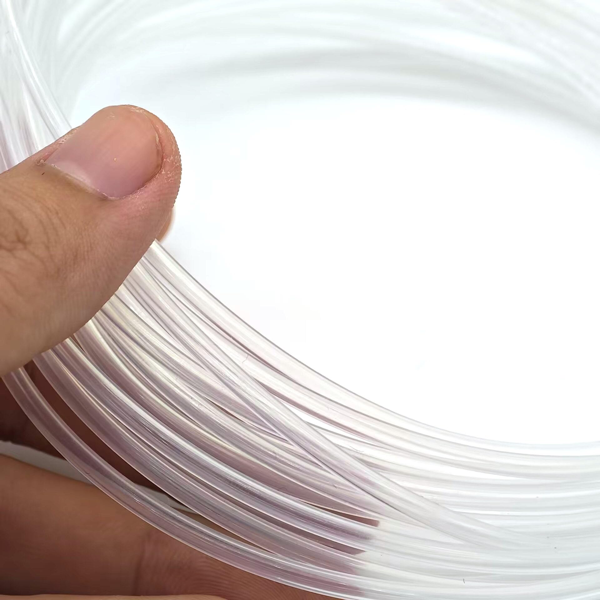 Xuulan 3D Printer Parts 1 Meter extruder PTFE Tube Clear Pipe for 1.75mm 3mm ID 2mm 3mm 4mm 6mm OD 4mm Extruder hot end(Clear,ID2mm OD3mm)