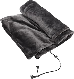 USB Electric Blanket, Three Speed Heating Fleece Zippered Wearable Heated Shawl The Car Office Home Or Travel