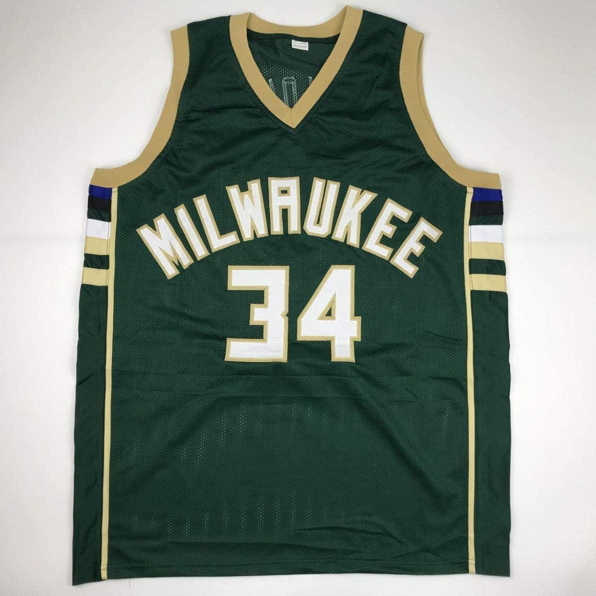 Autographed/Signed Giannis Antetokounmpo Milwaukee Green Custom  